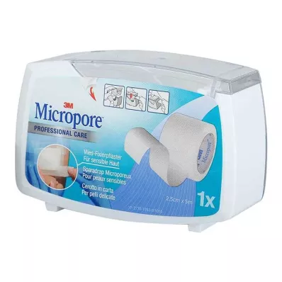 MICROPORE Remendo de não-tecido 2,5 cmx5 w.Abr.1530NP-1SD, 1 unid MICROPORE Remendo de não-tecido 2,5 cmx5 w.Abr.1530NP-1SD, 1 unid
