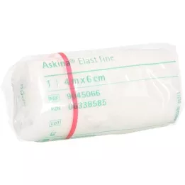 ASKINA Ligadura Elast Fine 6 cmx4 m embrulhada em celofane, 1 pc