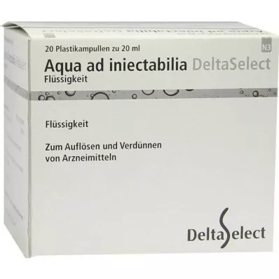 AQUA AD iniectabilia plástico, 20X20 ml AQUA AD iniectabilia plástico, 20X20 ml