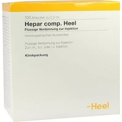 HEPAR COMP.Ampolas de calcanhar, 100 pcs