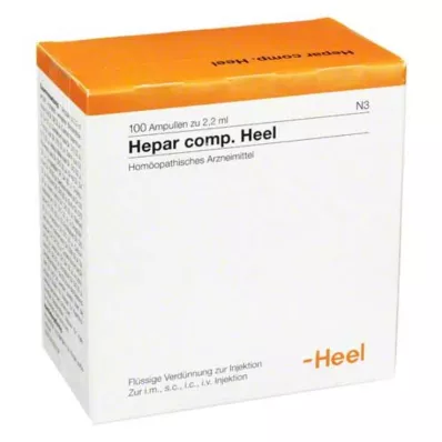 HEPAR COMP.Ampolas de calcanhar, 100 pcs