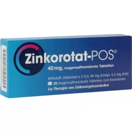 ZINKOROTAT POS Comprimidos com revestimento entérico, 20 unidades