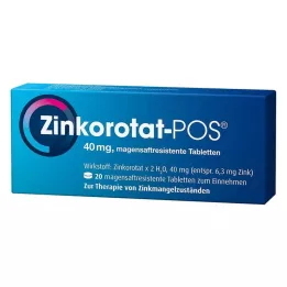 ZINKOROTAT POS Comprimidos com revestimento entérico, 20 unidades