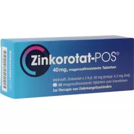ZINKOROTAT POS Comprimidos com revestimento entérico, 50 unidades