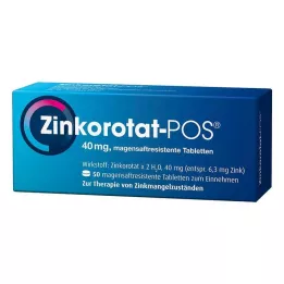 ZINKOROTAT POS Comprimidos com revestimento entérico, 50 unidades