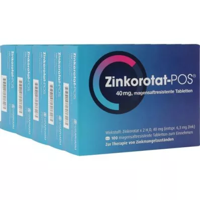 ZINKOROTAT POS Comprimidos com revestimento entérico, 500 unidades