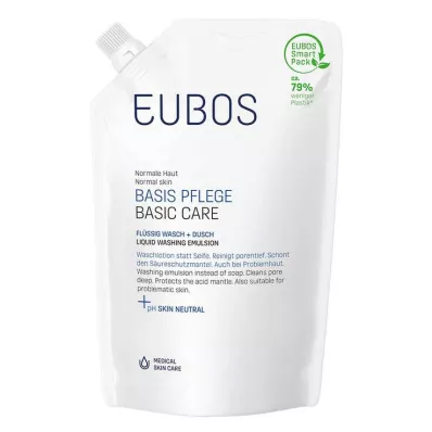 EUBOS FLÜSSIG recarga azul sem perfume, 400 ml EUBOS FLÜSSIG recarga azul sem perfume, 400 ml