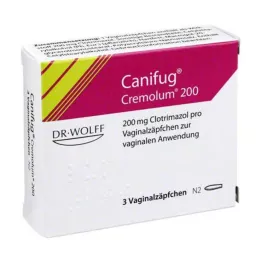 CANIFUG Cremolum 200 supositórios vaginais, 3 unid