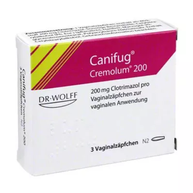 CANIFUG Cremolum 200 supositórios vaginais, 3 unid CANIFUG Cremolum 200 supositórios vaginais, 3 unid