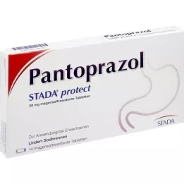 PANTOPRAZOL STADA Proteger 20 mg comprimidos com revestimento entérico, 14 unidades