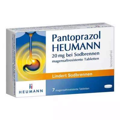 Pantoprazol HEUMANN 20 mg para azia, 7 unidades