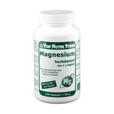 Cápsulas de magnésio 400 mg, 120 unidades Cápsulas de magnésio 400 mg, 120 unidades