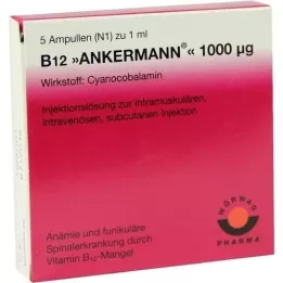 B12 ANKERMANN Ampolas de 1.000 μg, 5X1 ml