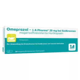 Omeprazol - 1 A Pharma® 20 mg para azia, 14 unid