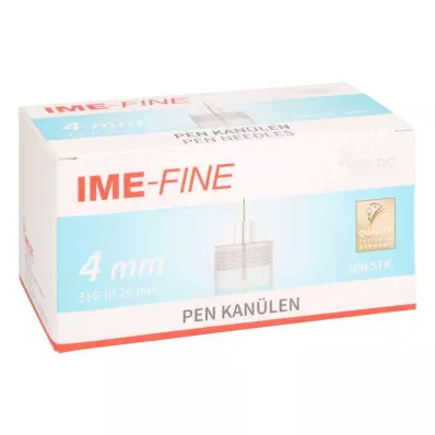 Cânulas Caneta Universal Ime Fine 31 G 4 mm (100 peças) Cânulas Caneta Universal Ime Fine 31 G 4 mm (100 peças)