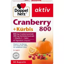 DOPPELHERZ Cranberry+Pumpkin Capsules, 30 cápsulas