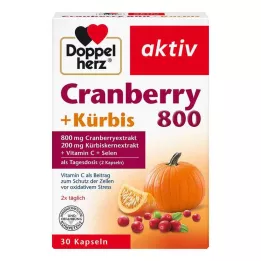 DOPPELHERZ Cranberry+Pumpkin Capsules, 30 cápsulas