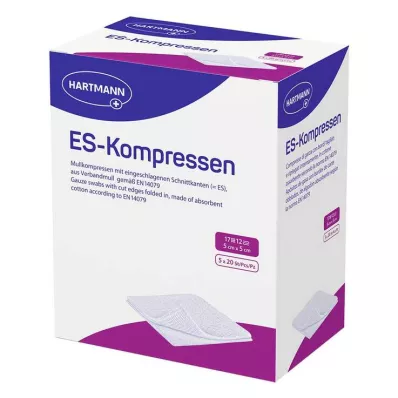ES-KOMPRESSEN Embalagem esterilizada 5x5 cm 12x, 5X20 unidades