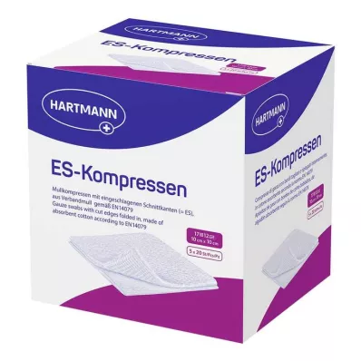 ES-Compressas estéreis embalagem grande 10x10 cm, 5x20 peças