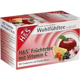 H&amp;S Frutos com vitamina C, saco filtrante, 20X2,7 g