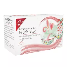 H&S Frutos com vitamina C, saco filtrante, 20X2,7 g