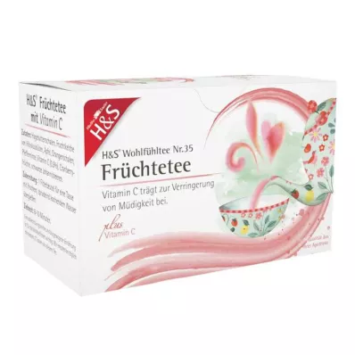 H&amp;S Frutos com vitamina C, saco filtrante, 20X2,7 g