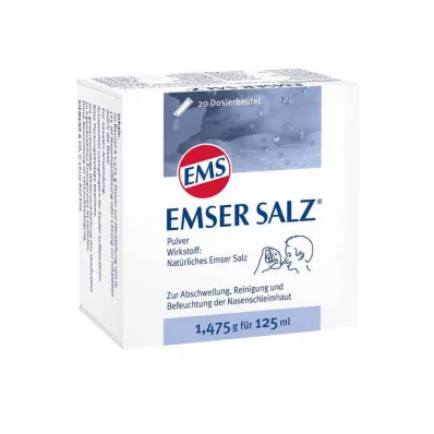 EMSER Sal 1,475 g em pó, 20 unidades EMSER Sal 1,475 g em pó, 20 unidades