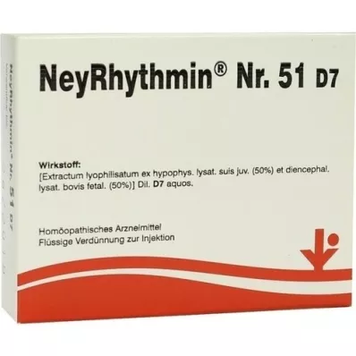 NEYRHYTHMIN N.º 51 D 7 ampolas, 5X2 ml