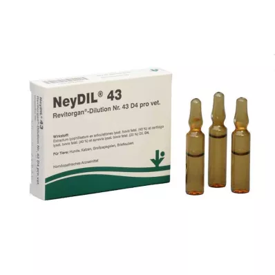 NEYDIL N.º 43 Revitorgan Dil.D 4 por ampola vet., 5X2 ml