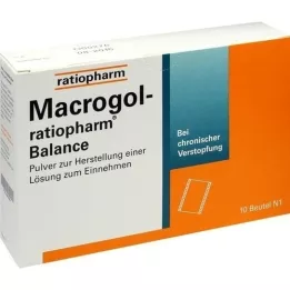 MACROGOL-ratiopharm Balance Plv.z.H.e.L.z.Einn., 10 unid