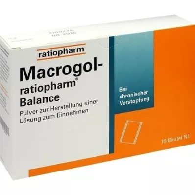 MACROGOL-ratiopharm Balance Plv.z.H.e.L.z.Einn., 10 unid