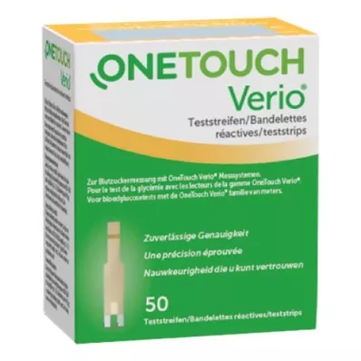ONE TOUCH Tiras de teste Verio, 50 unidades ONE TOUCH Tiras de teste Verio, 50 unidades