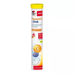 DOPPELHERZ Comprimidos efervescentes de vitamina C+Zinco, 15 unid