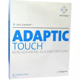 ADAPTIC Penso de silicone não aderente para feridas Touch 7,6x11 cm, 10 unidades