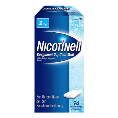 NICOTINELL Pastilha elástica Cool Mint 2 mg, 96 unid NICOTINELL Pastilha elástica Cool Mint 2 mg, 96 unid