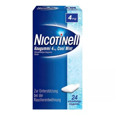 NICOTINELL Pastilha elástica Cool Mint 4 mg, 24 unid NICOTINELL Pastilha elástica Cool Mint 4 mg, 24 unid