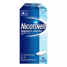 NICOTINELL Pastilha elástica Cool Mint 4 mg, 96 unid