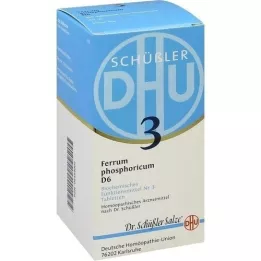 BIOCHEMIE DHU 3 Ferrum phosphoricum D 6 Comprimidos, 420 Cápsulas
