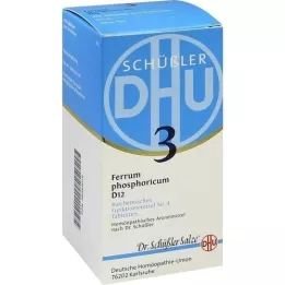 BIOCHEMIE DHU 3 Ferrum phosphoricum D 12 Comprimidos, 420 Cápsulas