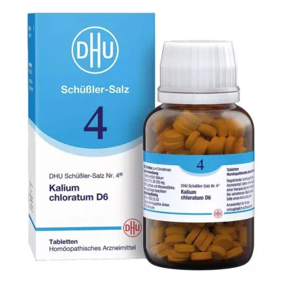 BIOCHEMIE DHU 4 Clorato de potássio D 6 comprimidos, 420 unid BIOCHEMIE DHU 4 Clorato de potássio D 6 comprimidos, 420 unid