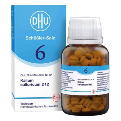 DHU Comprimidos de sal de Schüßler número 6 potássio sulfuricum D12 (420 peças) DHU Comprimidos de sal de Schüßler número 6 potássio sulfuricum D12 (420 peças)