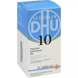BIOCHEMIE DHU 10 Natrium sulphuricum D 6 comprimidos, 420 unid