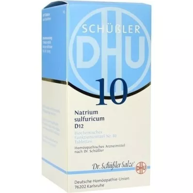 BIOCHEMIE DHU 10 Natrium sulfuricum D 12 comprimidos, 420 unid