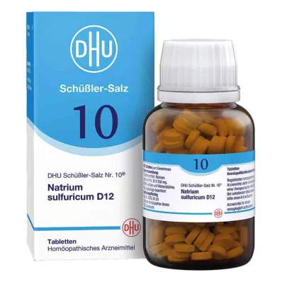 BIOCHEMIE DHU 10 Natrium sulfuricum D 12 comprimidos, 420 unid BIOCHEMIE DHU 10 Natrium sulfuricum D 12 comprimidos, 420 unid