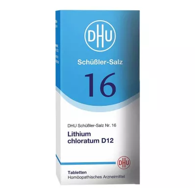 DHU Sal de Schüßler No. 16 Comprimidos de clorato de lítio D12, 420 unidades DHU Sal de Schüßler No. 16 Comprimidos de clorato de lítio D12, 420 unidades