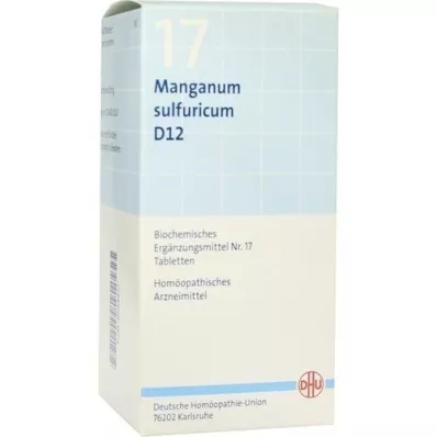 BIOCHEMIE DHU 17 Manganum sulfuricum D 12 comprimidos, 420 unid