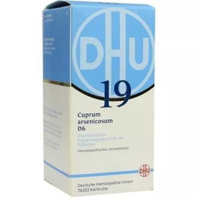 BIOCHEMIE DHU 19 Cuprum arsenicosum D 6 Comprimidos, 420 Cápsulas