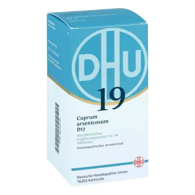 BIOCHEMIE DHU 19 Cuprum arsenicosum D 12 Comprimidos, 420 Cápsulas BIOCHEMIE DHU 19 Cuprum arsenicosum D 12 Comprimidos, 420 Cápsulas