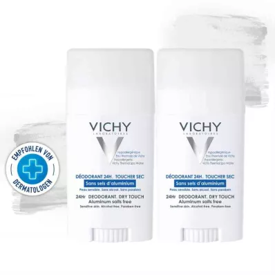 Vichy desodorizante em stick calmante para a pele (2x40 ml)