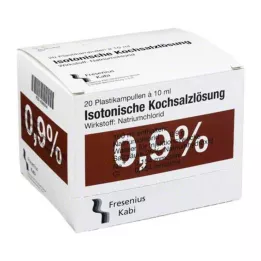 KOCHSALZLÖSUNG Solução injetável 0,9% Pl.Fresenius, 20X10 ml
